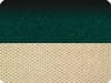 EMERALD GREEN FEATHERED EDGE / BEIGE VELOUR