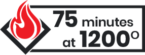 75 minutes at 1200°